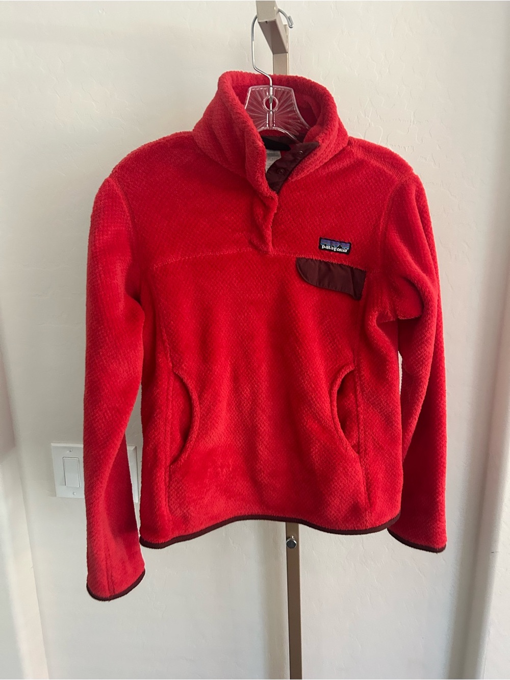 Patagonia Women's Re-Tool Snap-T® Pullover Size Small Red Gorpcore
